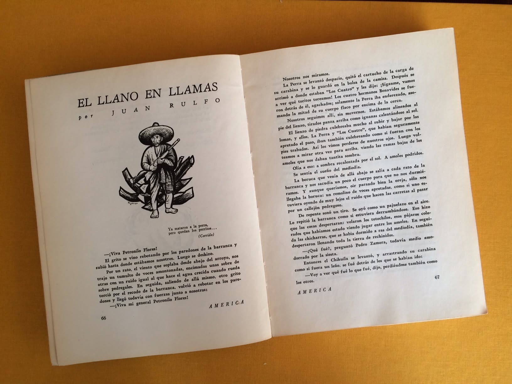 El Llano en llamas, Juan Rulfo, Revista América